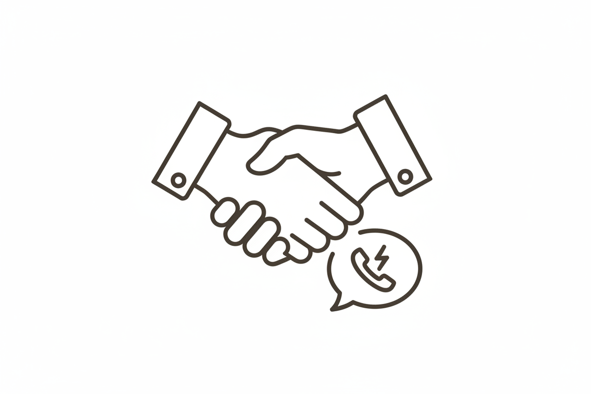 sales és kapcsolat ikon háttér nélkül, sötét barna körvonalas