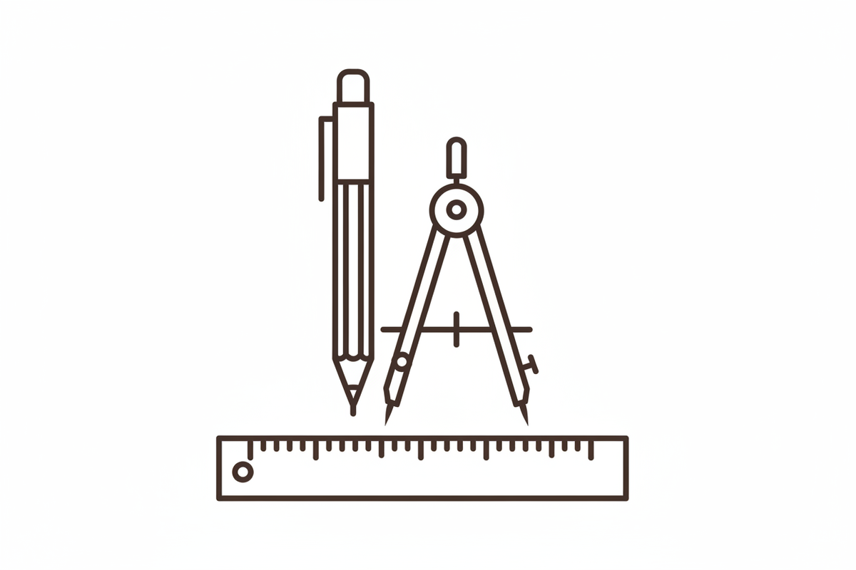 tervezés és rajzolás ikon háttér nélkül, sötét barna körvonalas